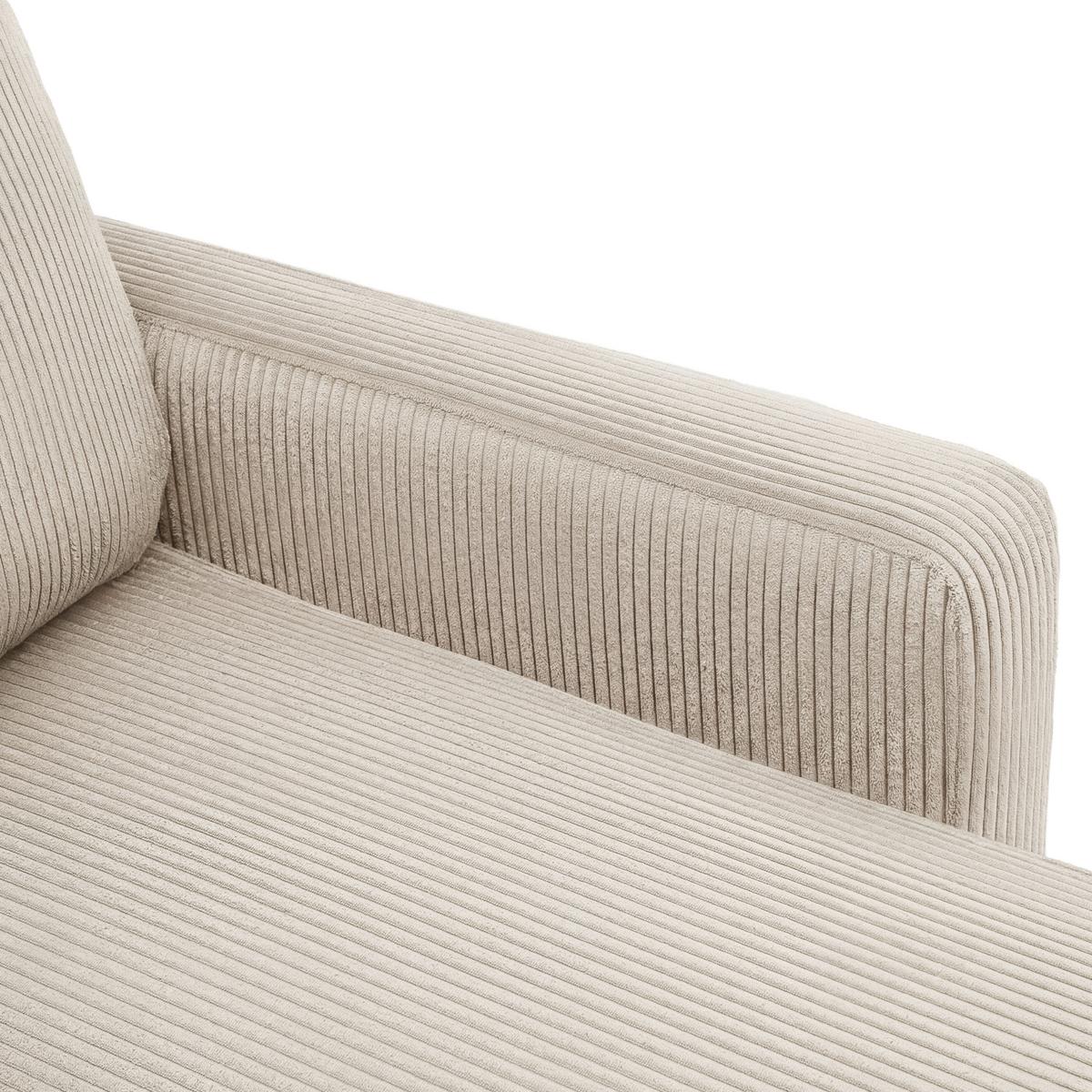 Rohová sedačka DAVE, obojstranná,béžový menčester - béžová, Modern, textil (227/146cm) - Based