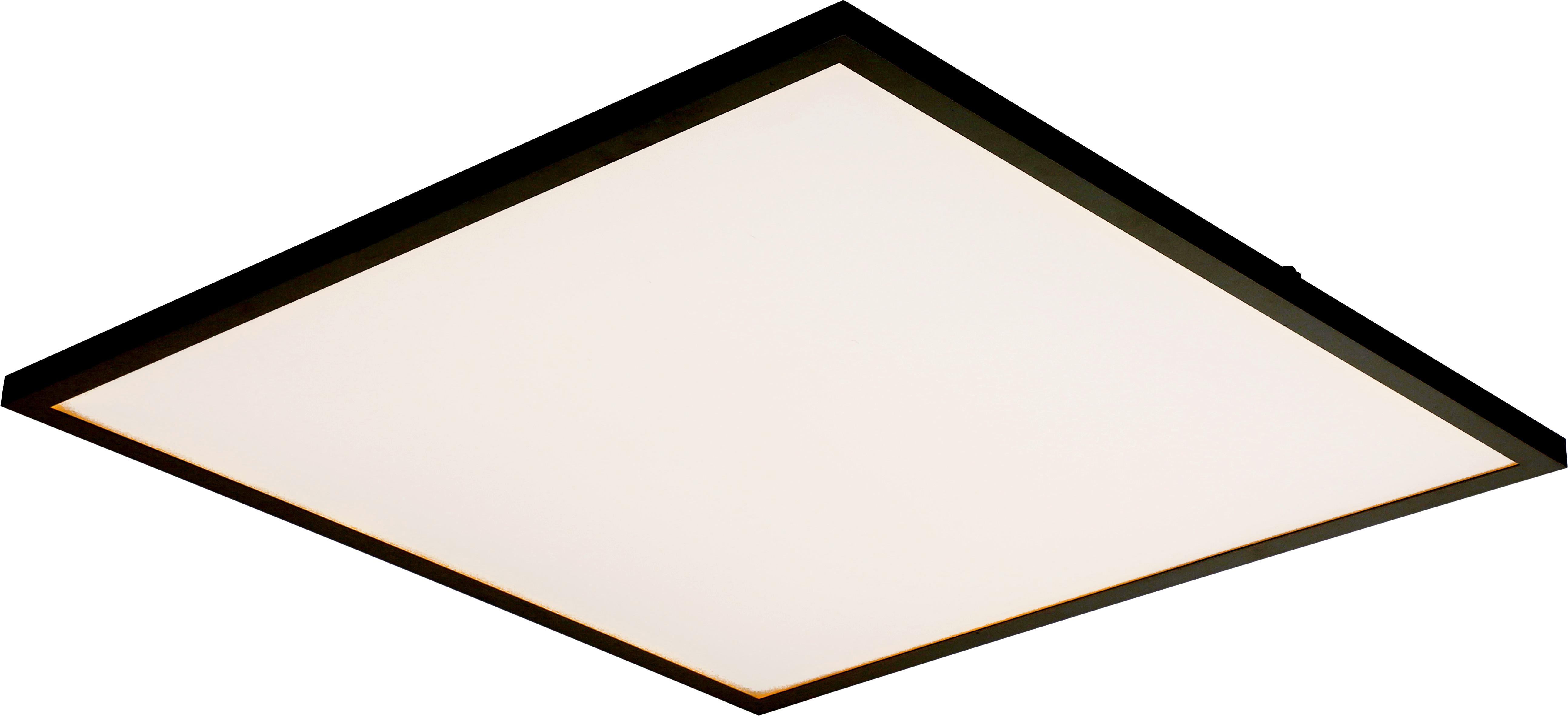 Stropní Led Svítidlo Girolan, 30/30/6cm, 12 Watt - černá, Moderní, kov/plast (30/30/6cm) - Modern Living