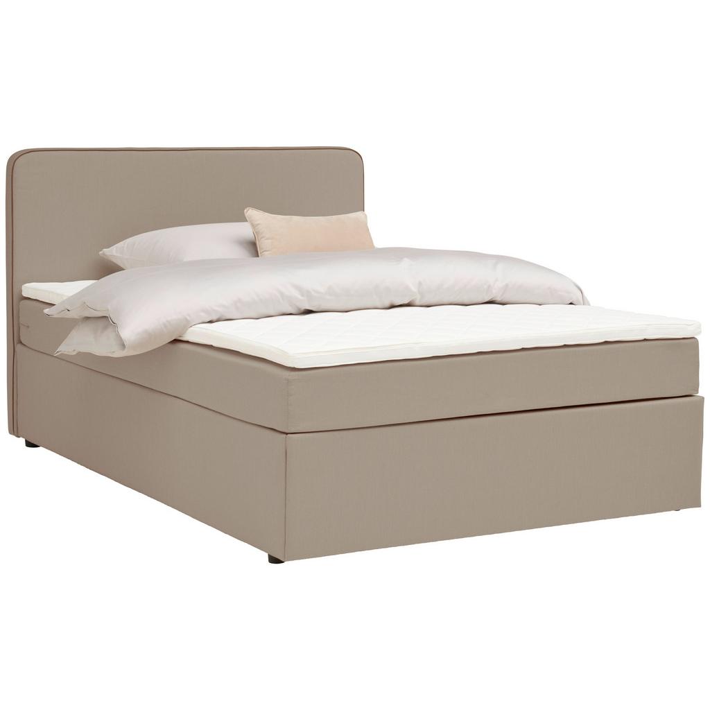 Boxbett mit Topper 120x200 cm Anton, Beige