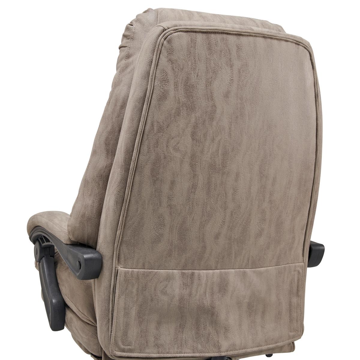 Chefsessel Big Boss - Schwarz/Grau, LIFESTYLE, Kunststoff/Textil (66/126-134/59cm) - MID.YOU