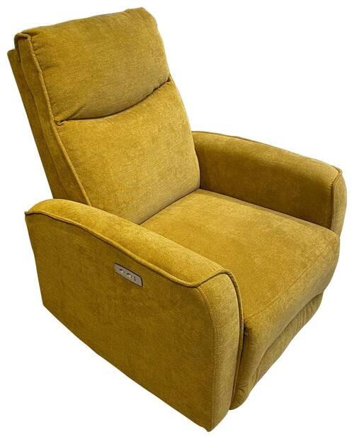 Tv-fotel "leon" Leon *top Ár* - sárga, Konventionell, textil/fa (80/102/96cm) - Best Price