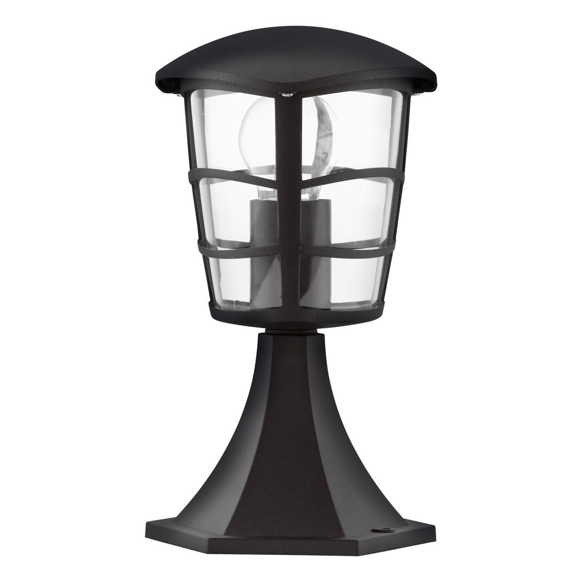Außenleuchte Boden Aloria 1x Led Laterne - Klar/Schwarz, Basics, Kunststoff/Metall (17/17/30cm) - Eglo