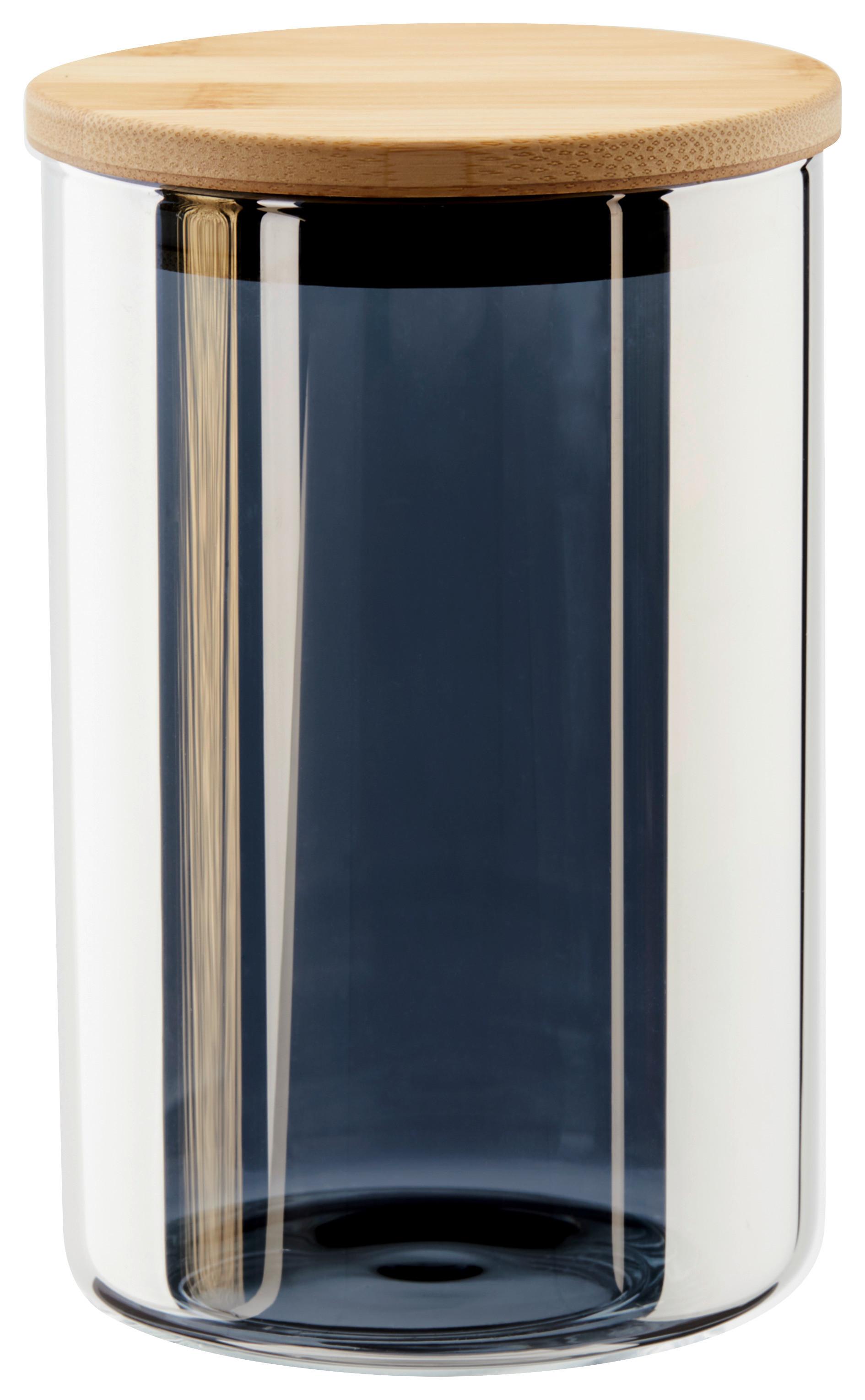 Vorratsglas Cedric - Naturfarben/Grau, Basics, Glas/Holz (10/16cm) - James Wood