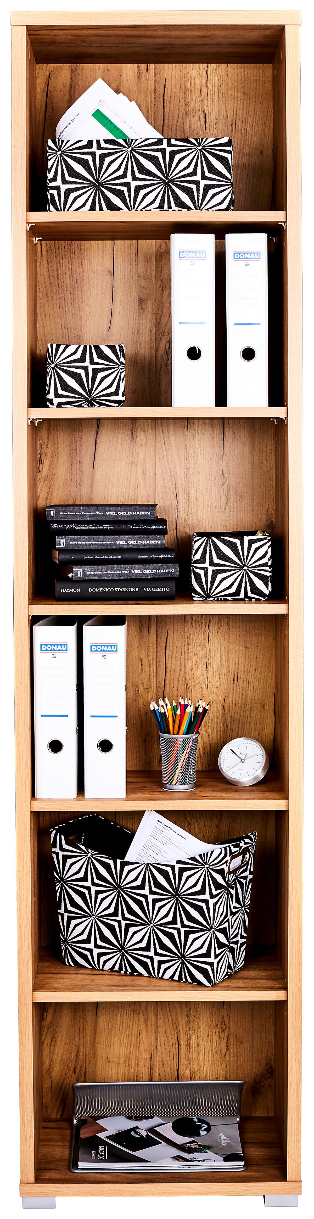 REGÁL NA ŠANÓNY PROFI - farba duba/chrómová, Modern, kompozitné drevo/plast (50/220/35cm) - Ondega