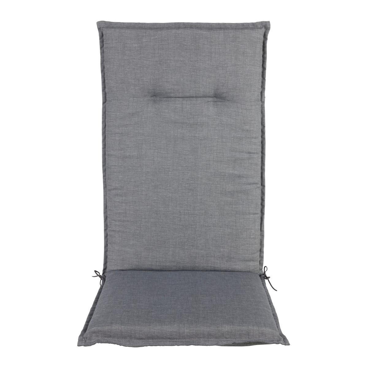 PODLOŽKA NA ŽIDLI GENF 2 - šedá, Basics, textil (120/48/5cm) - Mömax