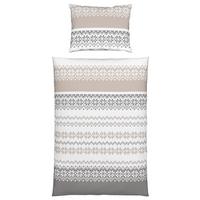 POVLEČENÍ SNOW ROSE - šedá/bílá, textil (140/200cm) - Mömax