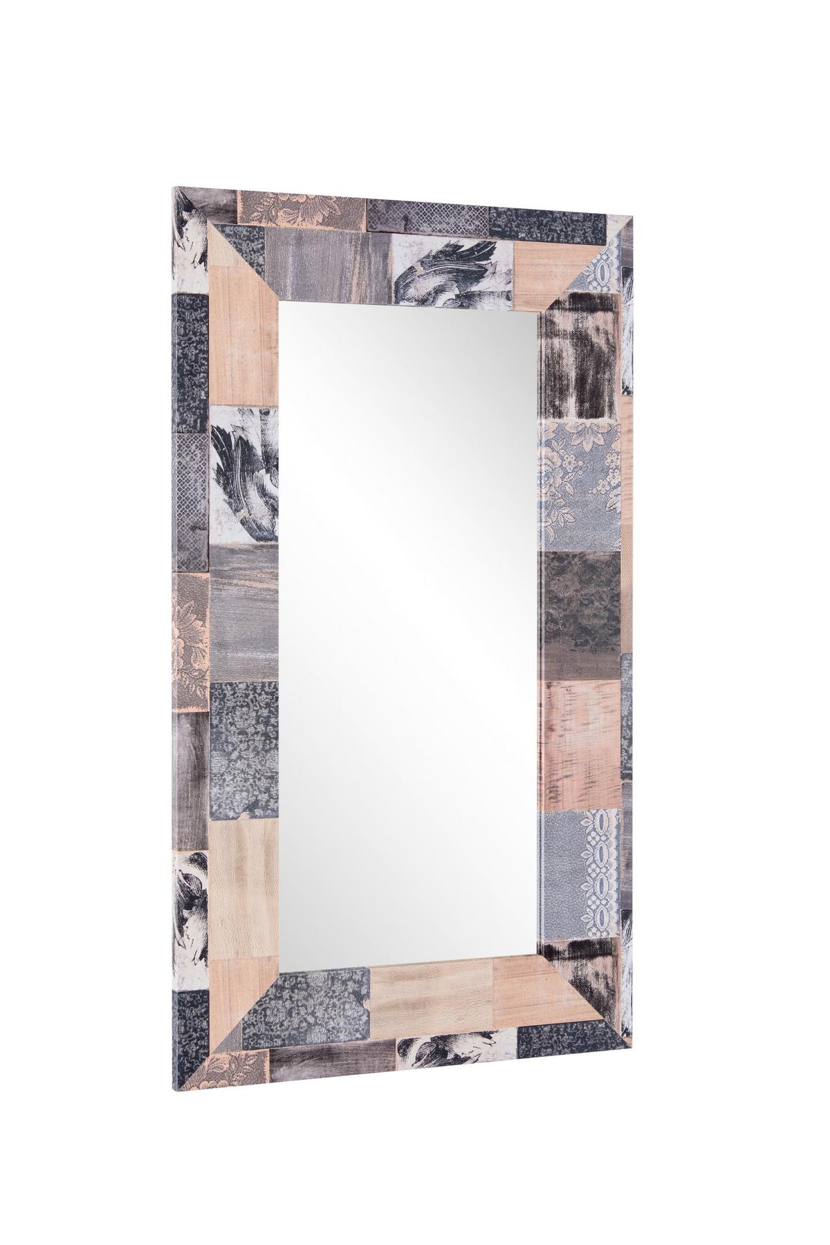 Dekospiegel Senara II Multicolor BxH: 84x48 cm - Multicolor, MODERN, Glas/Holzwerkstoff (84/48cm)