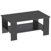 Couchtisch mit Ablagefach Paolo, Anthrazit - Anthrazit, KONVENTIONELL, Holz/Holzwerkstoff (90/41/55cm)