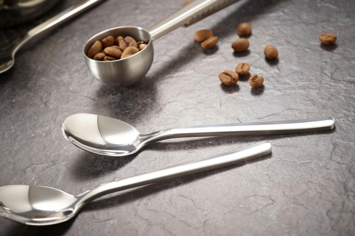 Kaffeeset Echtwerk Kaffeezubehör-Set - Silberfarben, Design, Metall (10,5cm) - Echtwerk