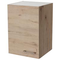 Horní kuchyňská skříňka Riva H40 40cm - dub San Remo/barvy nerez oceli, Moderní, kov/kompozitní dřevo (40/54,8/32cm)