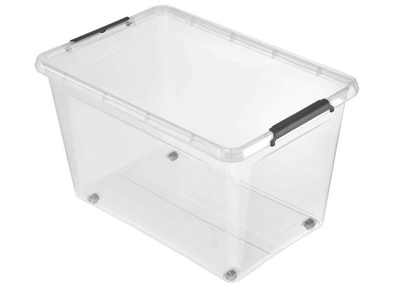 Box mit Deckel Lars 60 Liter - Transparent, Basics, Kunststoff (58/39/35cm) Box mit Deckel Lars 60 Liter - Transparent, Basics, Kunststoff (58/39/35cm)