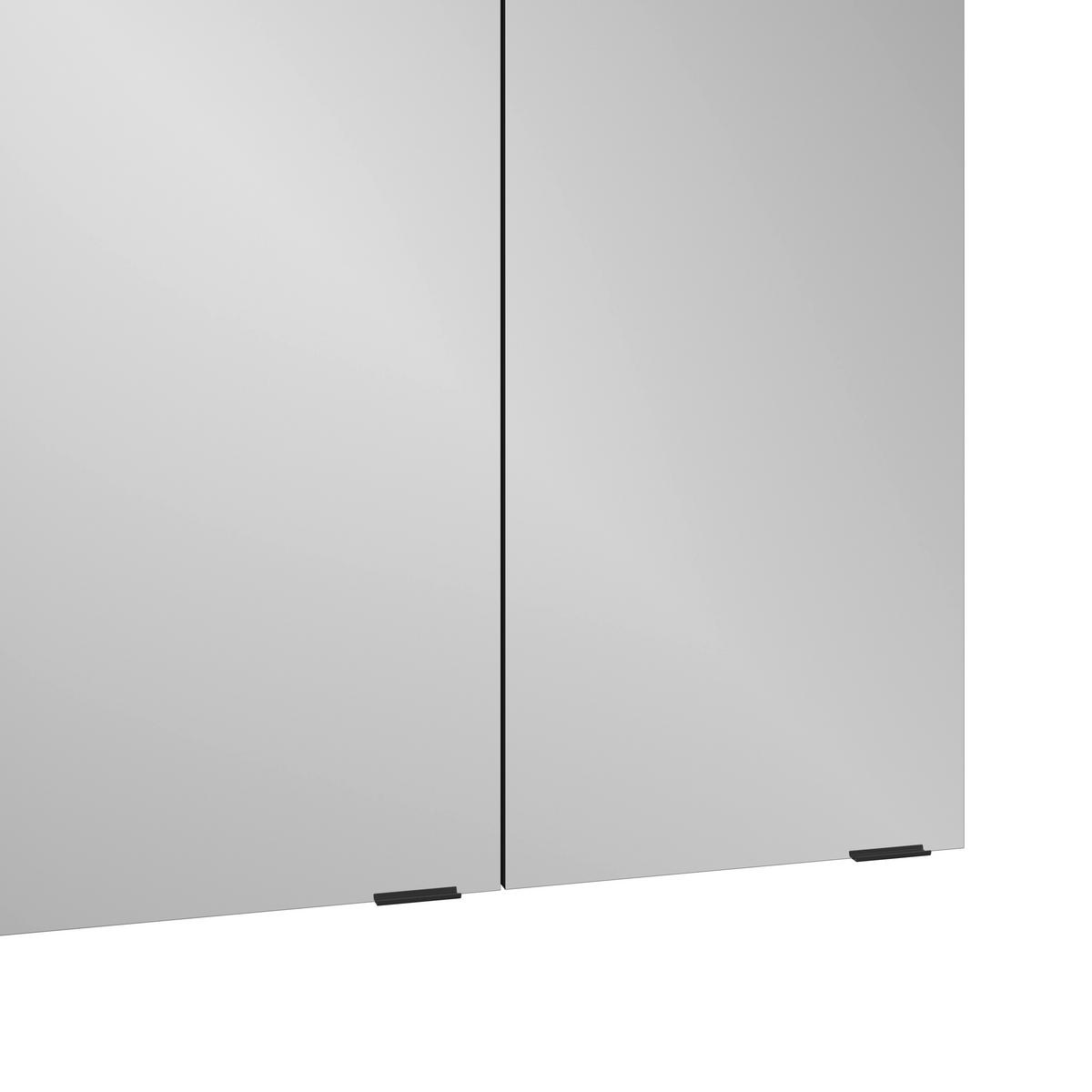 Spiegelschrank Cotia Cotll 3 3-Türig BHT: 77x73x20,4 cm - Anthrazit, MODERN, Glas/Holzwerkstoff (77/73/20,4cm) - James Wood