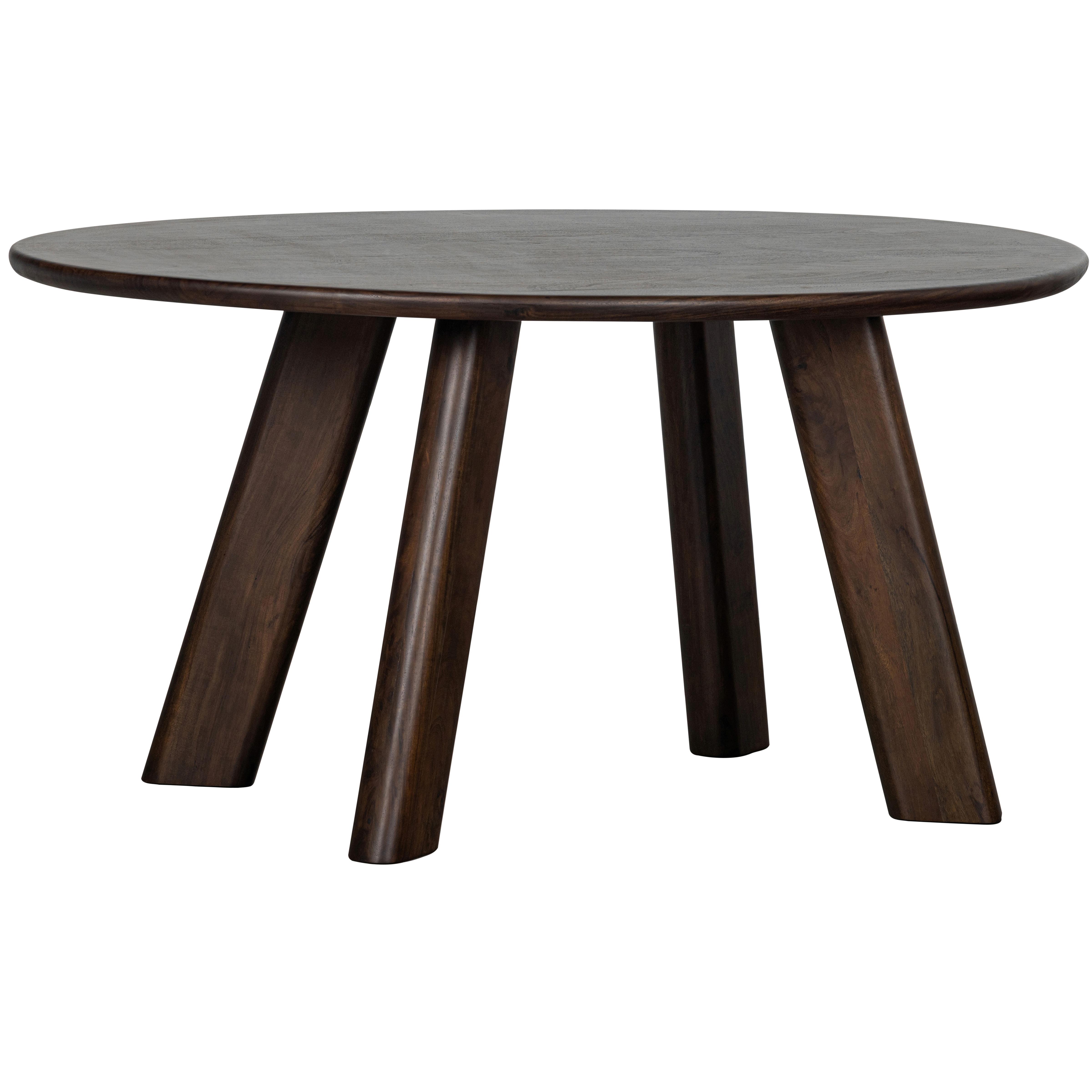 ESSTISCH Roundly Walnussfarben L: 160cm - Walnussfarben, MODERN, Holz (160/110/76cm) - Livetastic