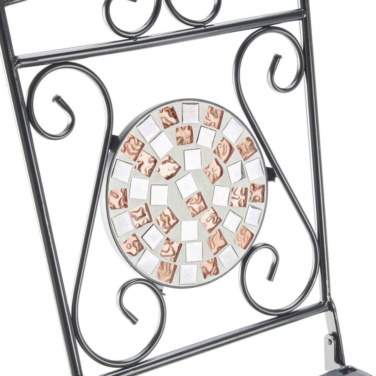 SADA NA BALKON NOAH - černá/vícebarevná, Basics, kov/kámen (60/72/60cm) - Modern Living