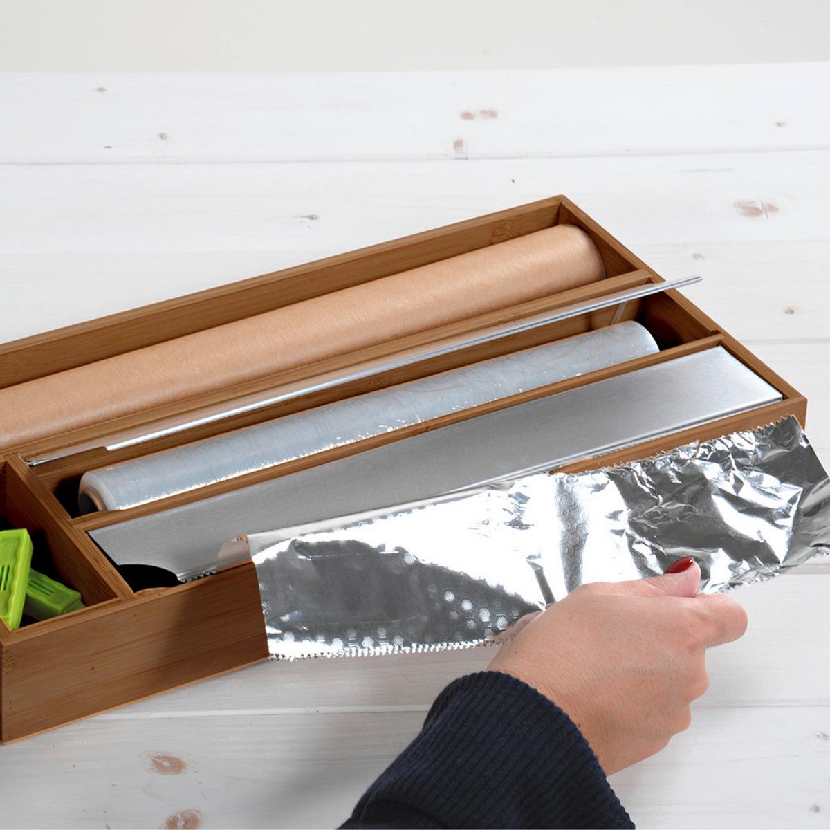 Auszugsorganisation Braun L: 42 cm - Braun, Basics, Naturmaterialien (42/19/5.4cm) - Kesper