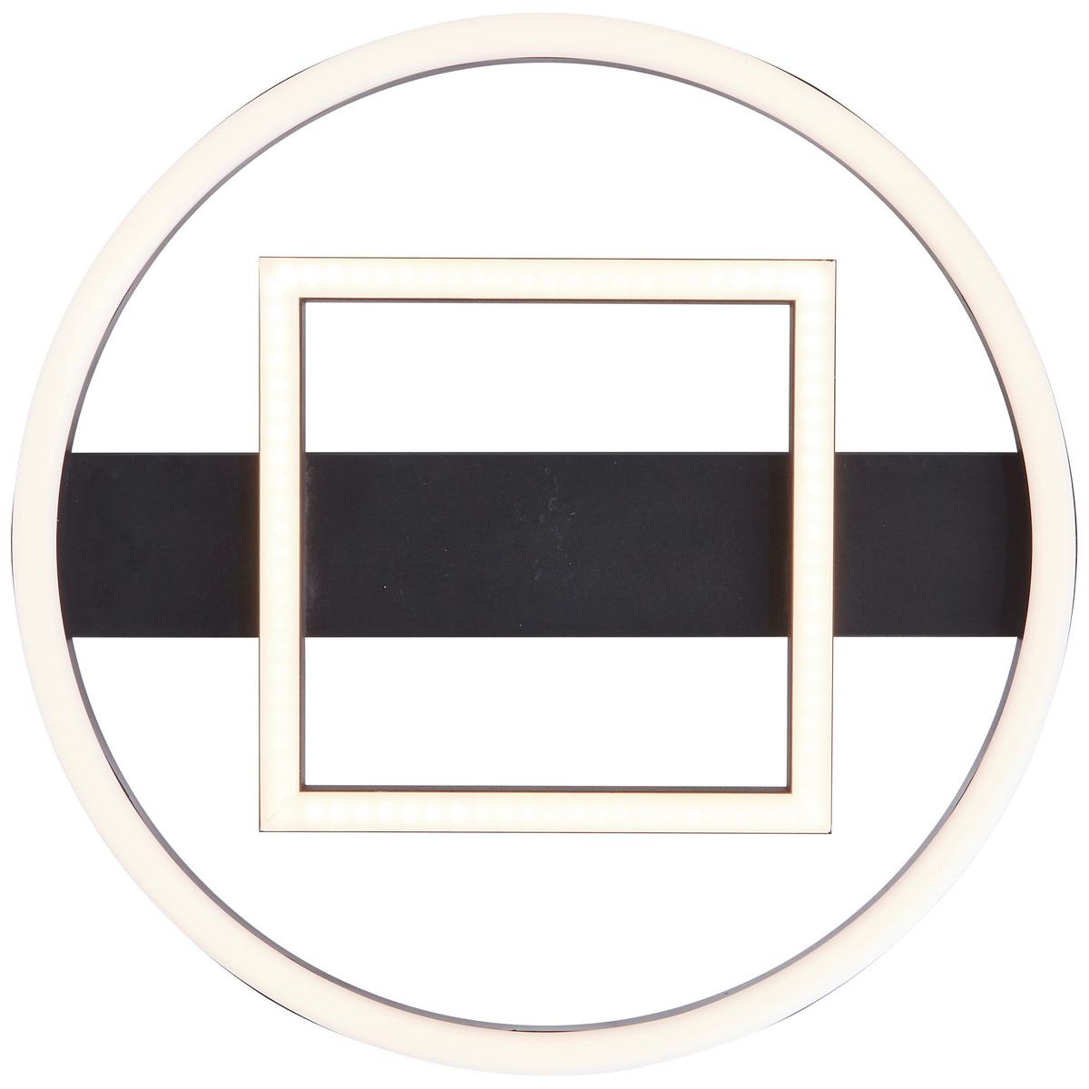 LED-Paneel G99928a06 Maureen - Schwarz, Design, Kunststoff/Metall (5/37/37cm) - Brilliant