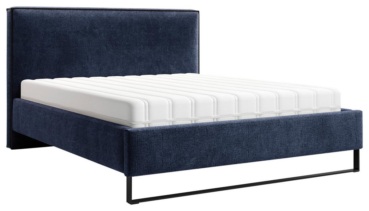 Polsterbett Winter Anthrazit Lf: 180x200 Cm - Anthrazit/Schwarz, MODERN, Holz/Holzwerkstoff (180/200cm) - MID.YOU