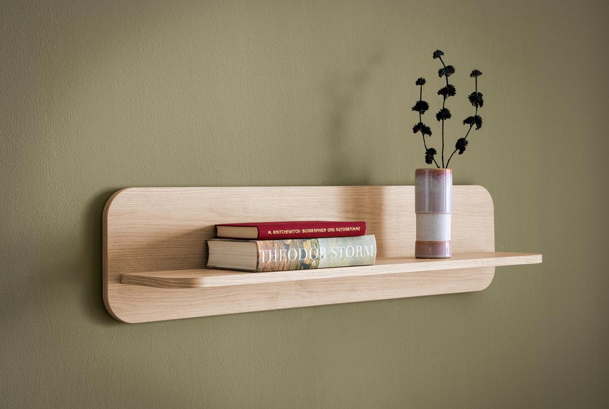 Wandboard Torsby Eichefarben B: 90 cm - Eichefarben, Design, Holzwerkstoff (90/22/19cm) - Livetastic