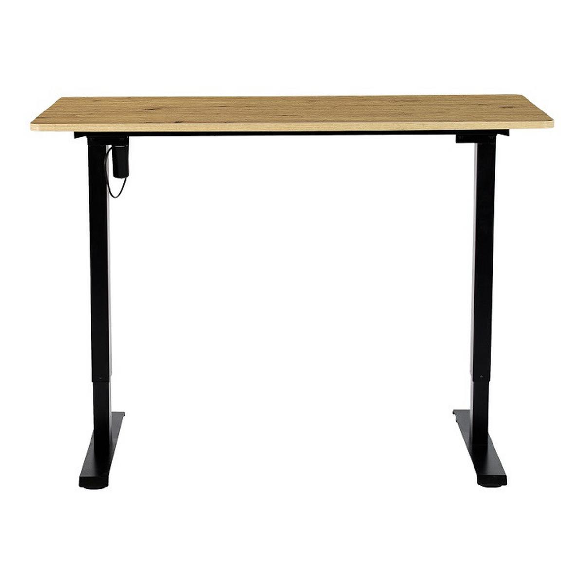 Psaci stůl EMIL II - černá/dub artisan, Moderní, kov/kompozitní dřevo (120/72-118/60cm) - Mömax
