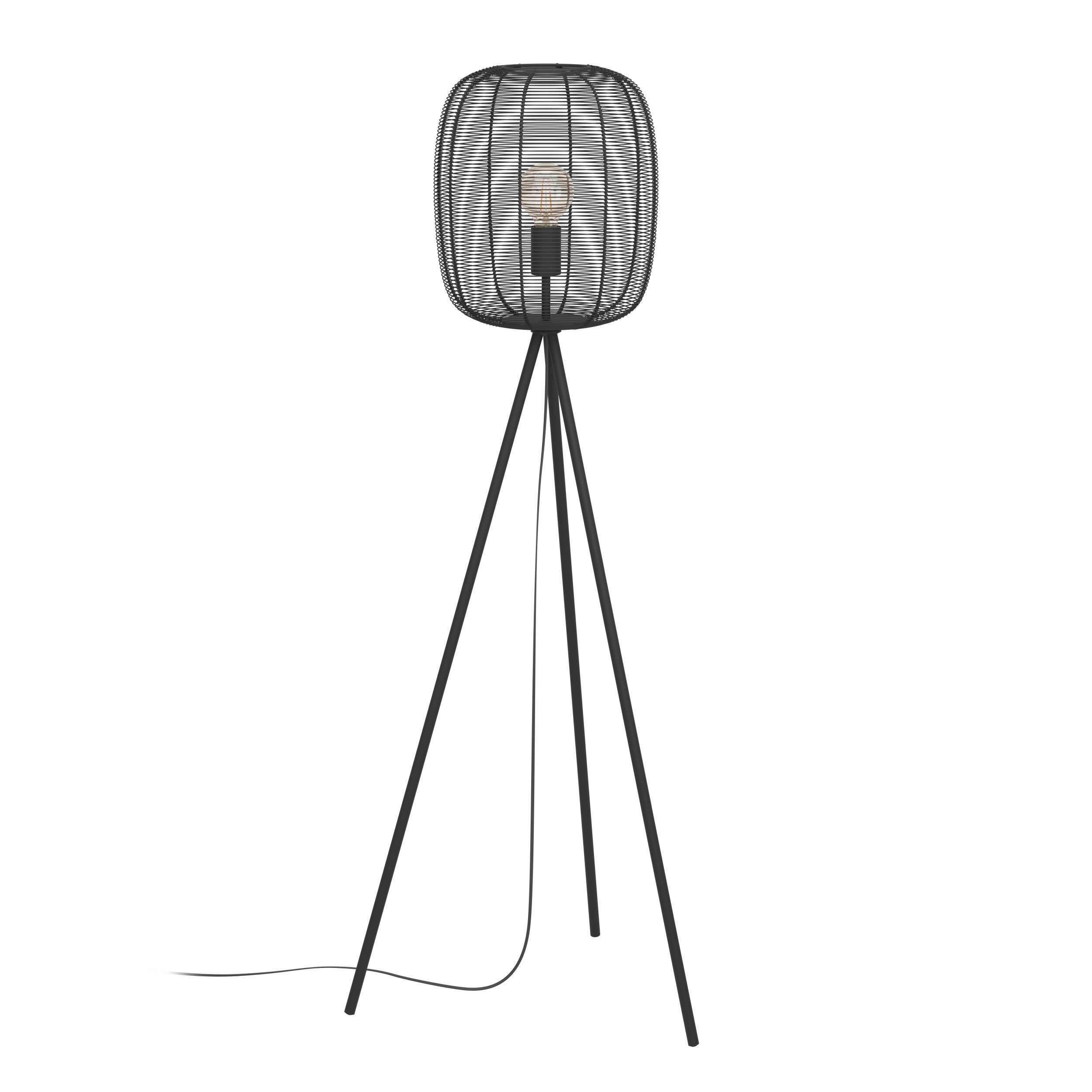 Stehleuchte 43968 Rinroe - Schwarz, Basics, Metall (33/141cm) - Eglo