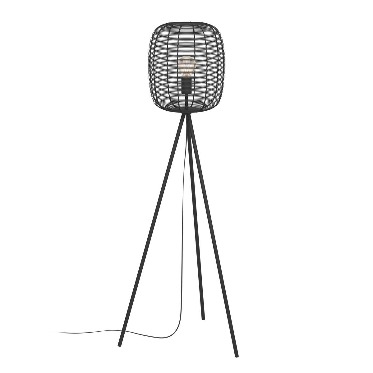 Stehleuchte 43968 Rinroe - Schwarz, Basics, Metall (33/141cm) - Eglo