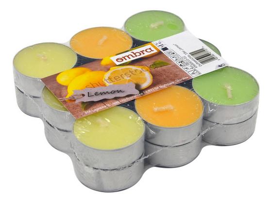 Duftteelichter Lemon - Gelb/Orange, KONVENTIONELL (3,8/1,7cm) - Ombra Duftteelichter Lemon - Gelb/Orange, KONVENTIONELL (3,8/1,7cm) - Ombra