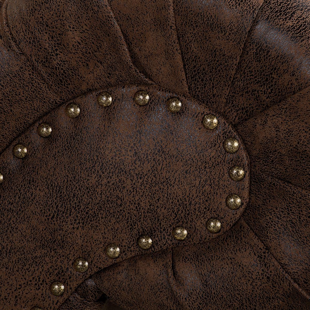 Récamiere Pako Dunkelbraun B: 185cm - Dunkelbraun/Braun, Design, Textil (185/93/75cm) - Livetastic