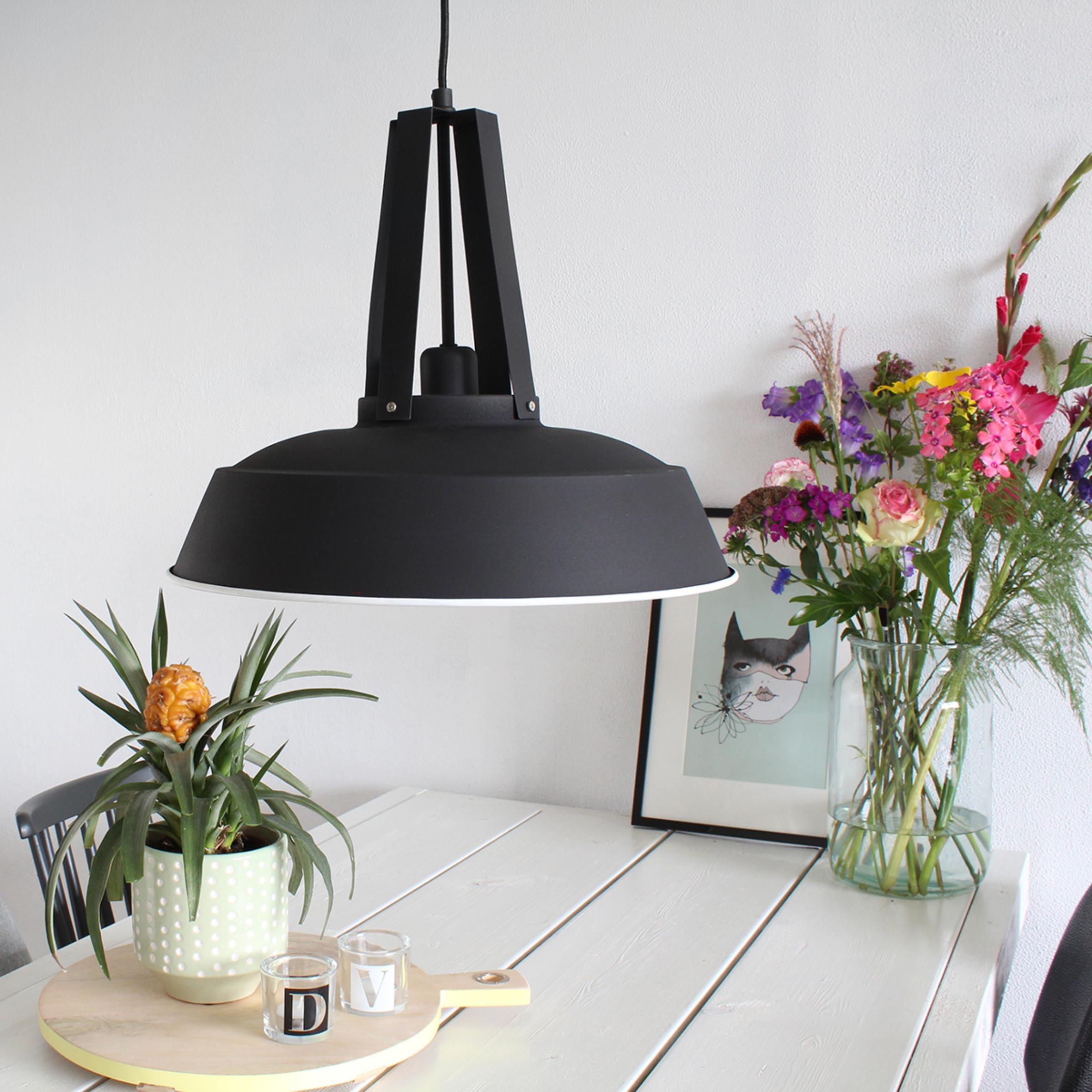 Pendelleuchte Eden - Schwarz, Trend, Metall (42/45-200/42cm)
