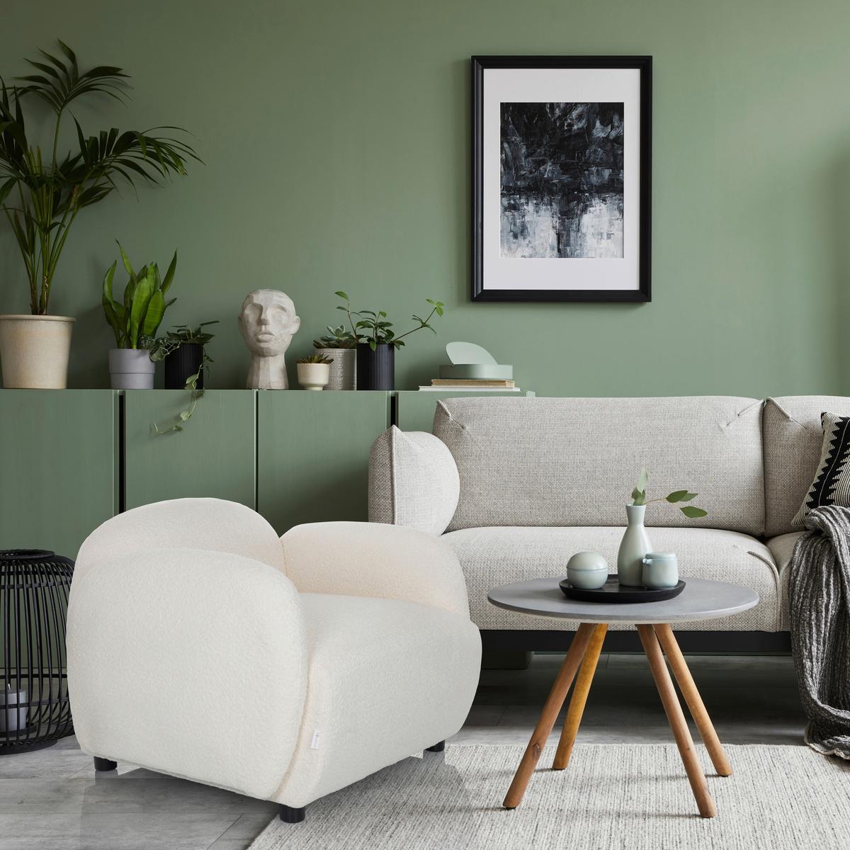 Loungesessel Verduna Weiß B: 87 Cm - Schwarz/Weiß, MODERN, Kunststoff/Textil (87/65/76cm) - MID.YOU