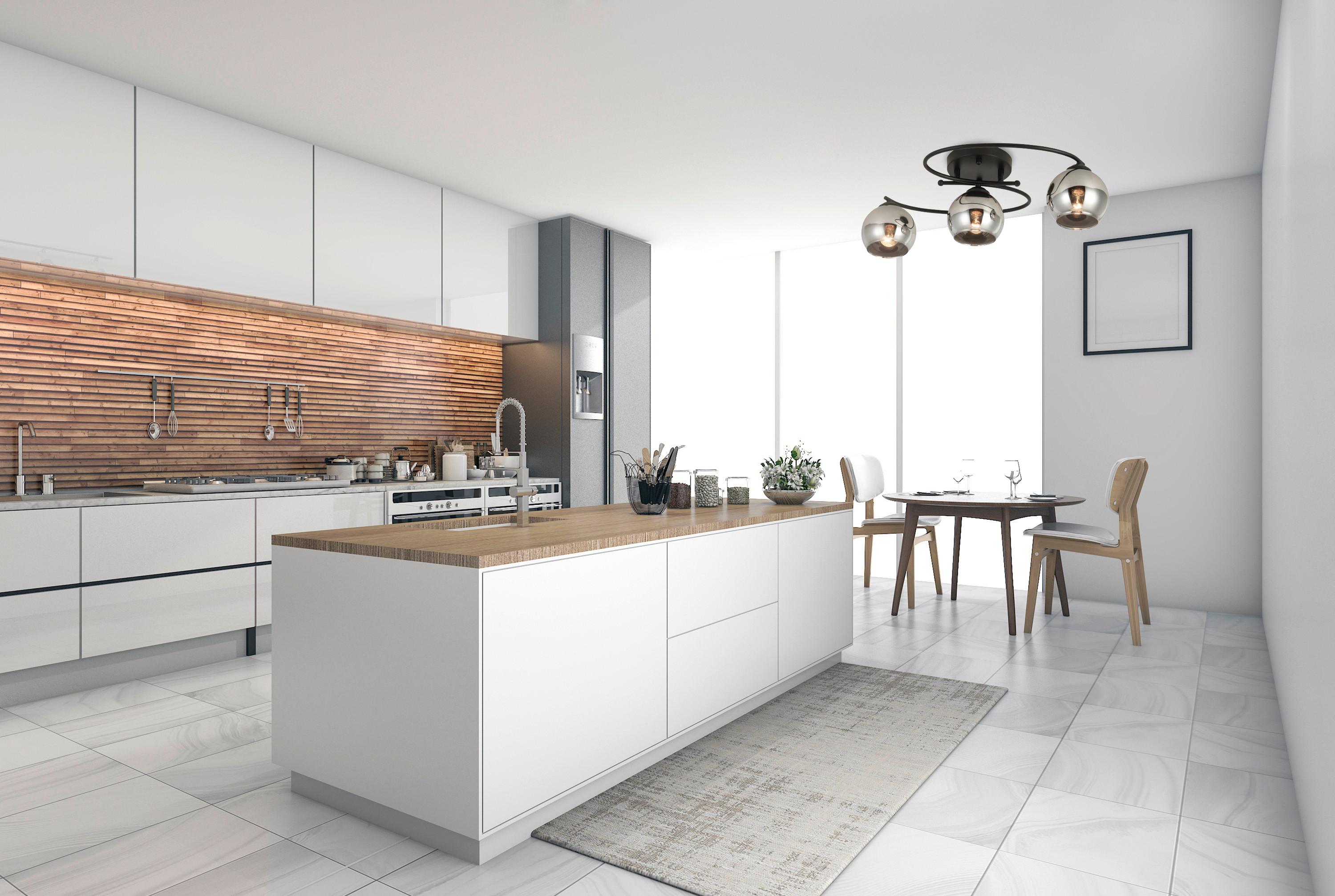 Stropní svítidlo MIOM - černá/barvy chromu, Moderní, kov/sklo (64/32/15cm) - Modern Living