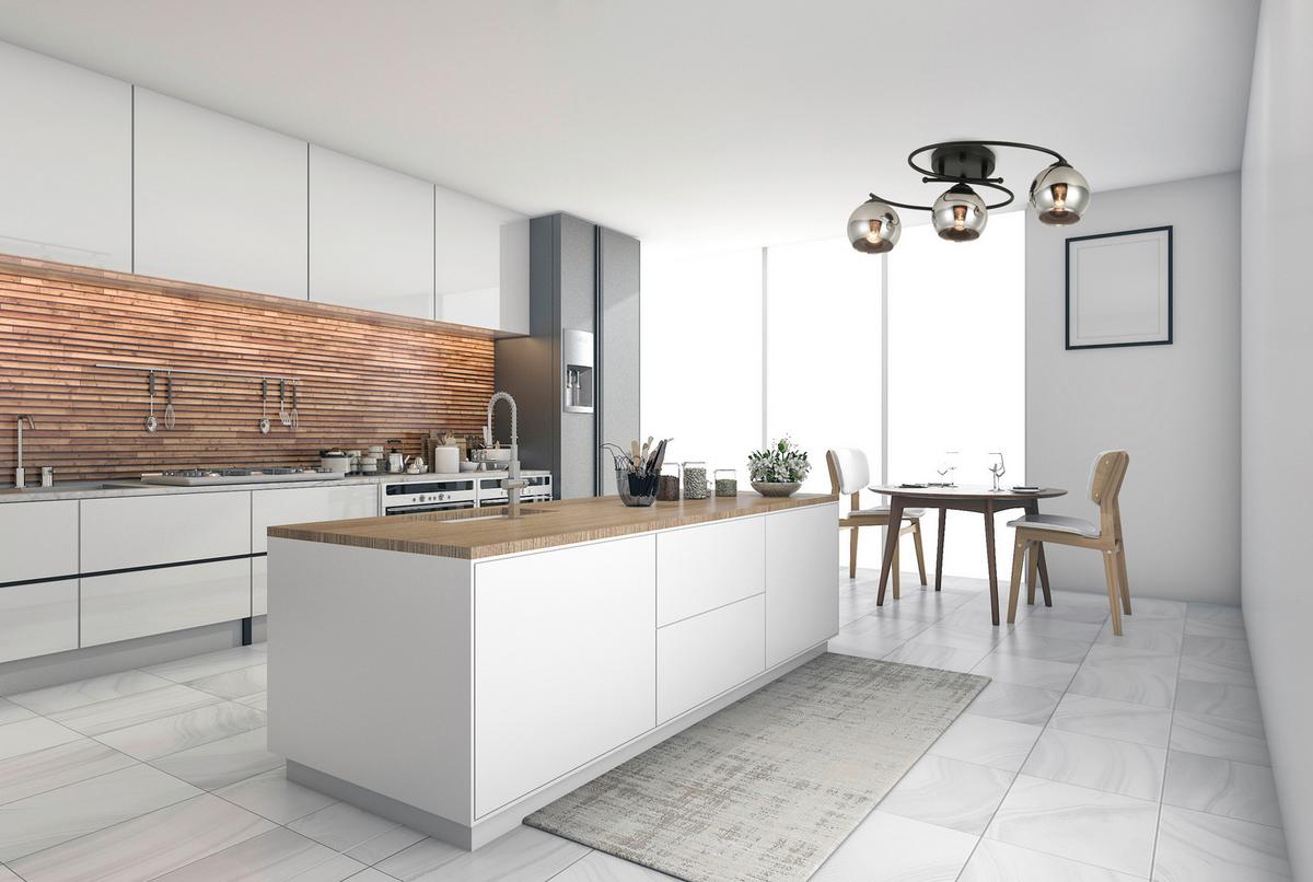 Stropní svítidlo MIOM - černá/barvy chromu, Moderní, kov/sklo (64/32/15cm) - Modern Living