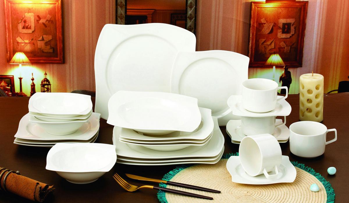 Kombiservice Katalina - Weiß, Basics, Keramik (42/17.5/28cm) - James Wood