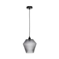 Hängeleuchte Hängelampe Nomi - Grau, Trend, Glas (22/27/22cm) - Kayoom