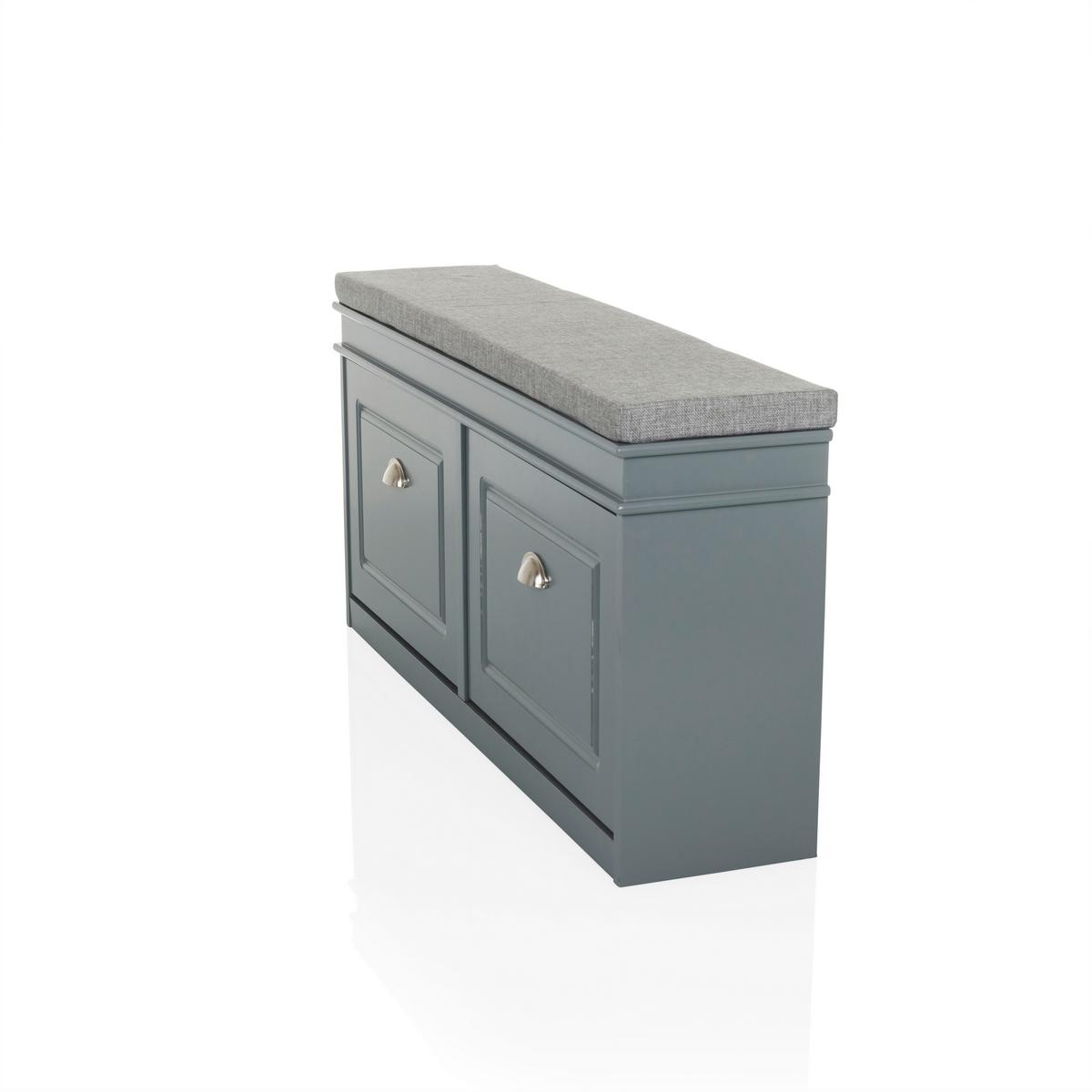 Schuhschrank Estha Grau B: 104cm - Grau, MODERN, Holzwerkstoff (104/52/24cm) - MID.YOU