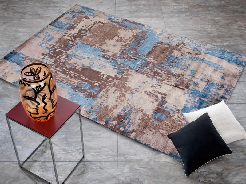 Orientalischer Webteppich Bunt Angeles 70x140 Cm - Blau/Beige, Design, Textil (70/140cm) - Musterring