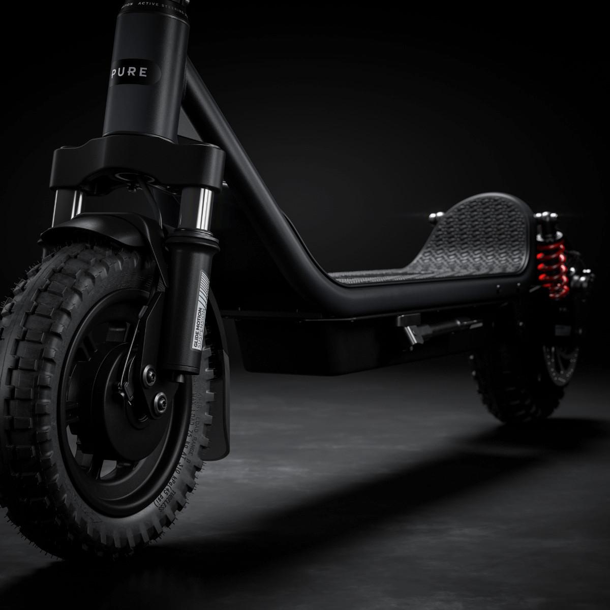 Elektroscooter, CS-PURE-AIR6-U MS-MG, - Schwarz, Basics, Metall (69/120/123cm)