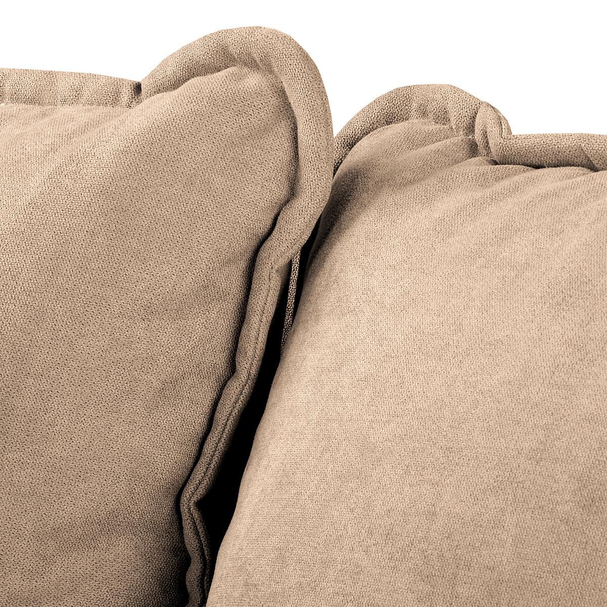 Ecksofa Beata Beige S: 230x150 cm - Wengefarben/Beige, Design, Textil (230/150cm) - Livetastic