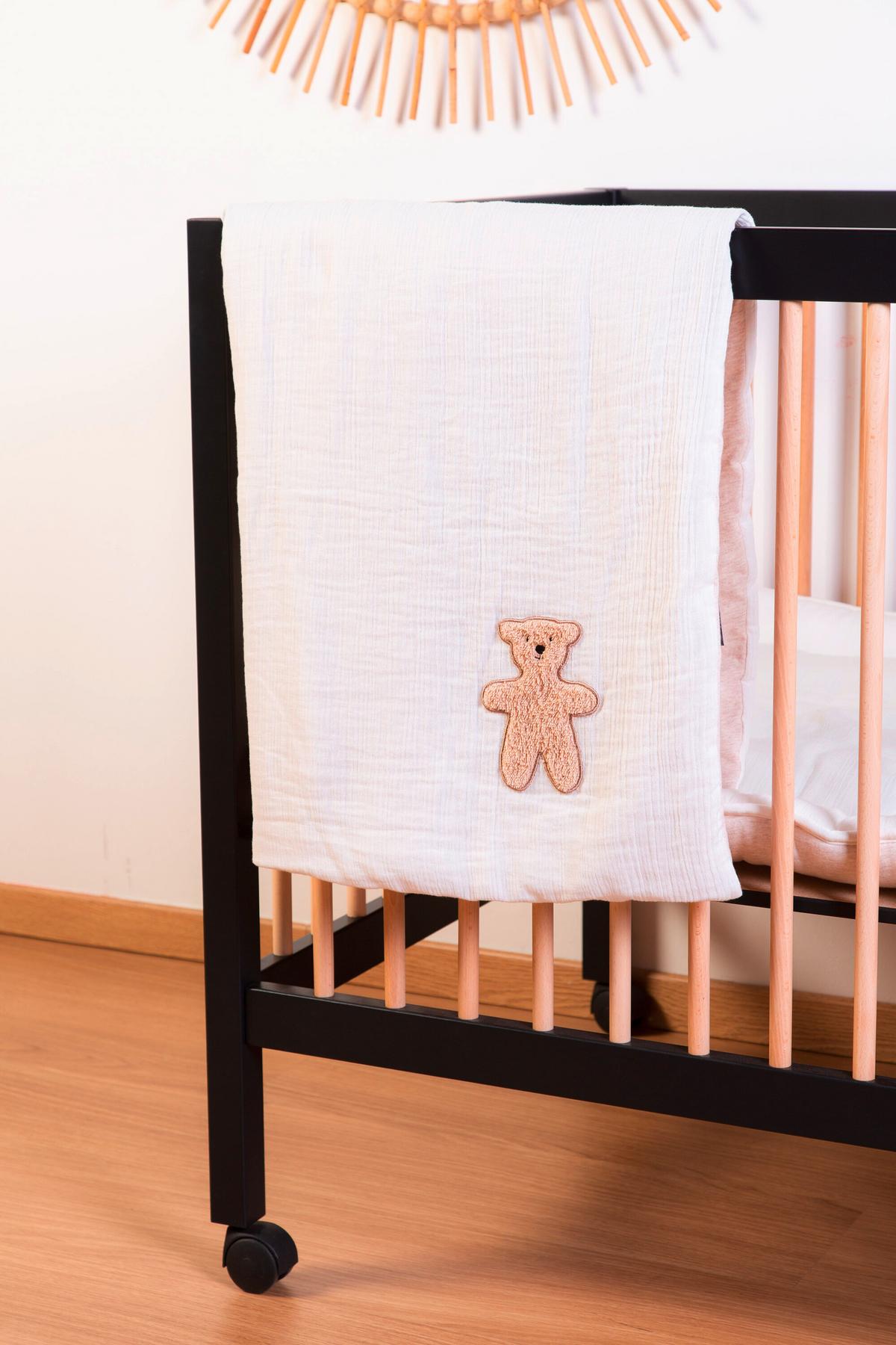 Laufgitter höhenverstellbar Schwarz, Naturfarben, L: 98 cm - Schwarz/Naturfarben, KONVENTIONELL, Holz/Kunststoff (98/78/82cm) - Childhome