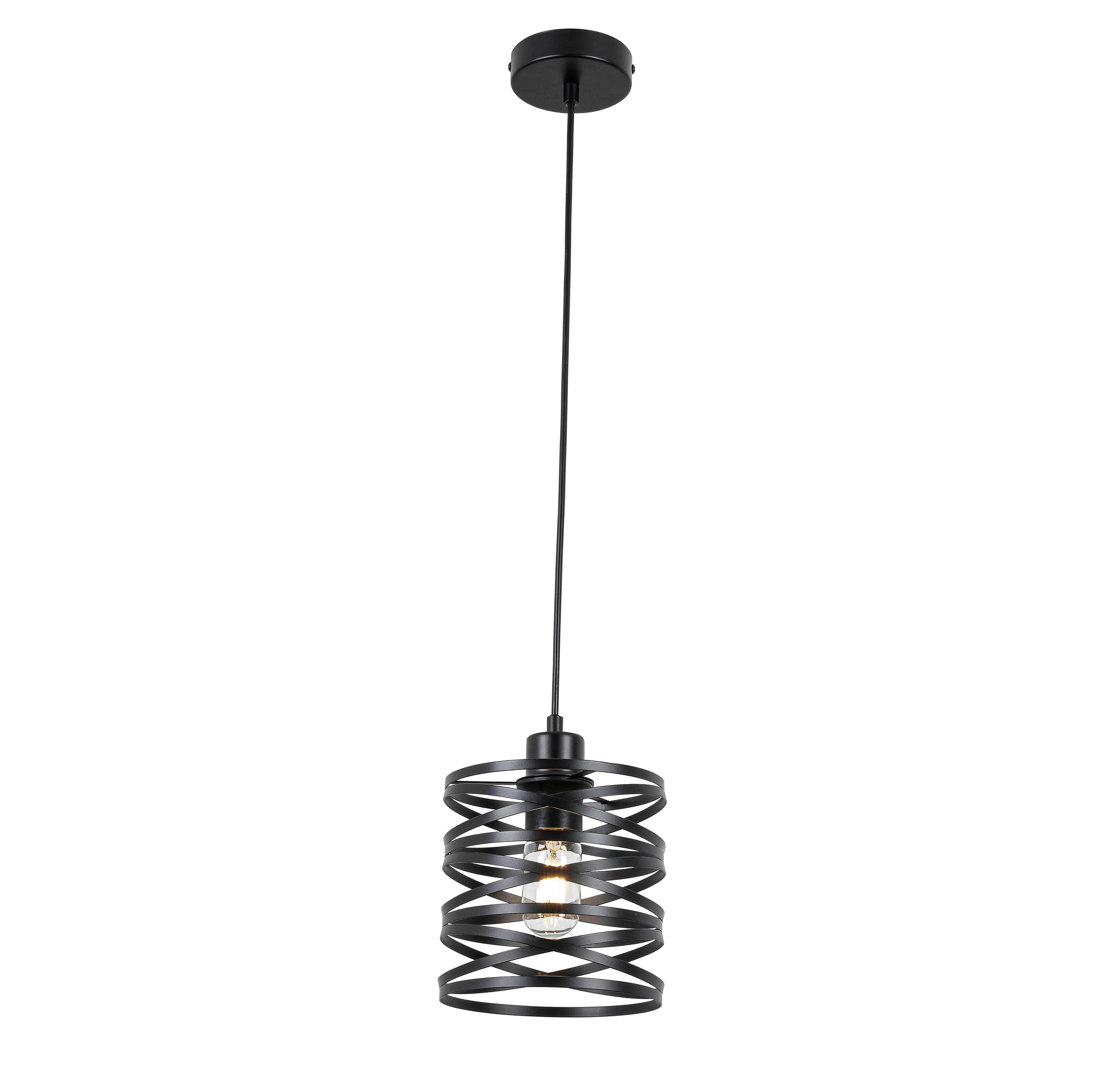 ZÁVĚSNÉ SVÍTIDLO ESILA - černá, Moderní, kov/plast (17/120cm) - Mömax