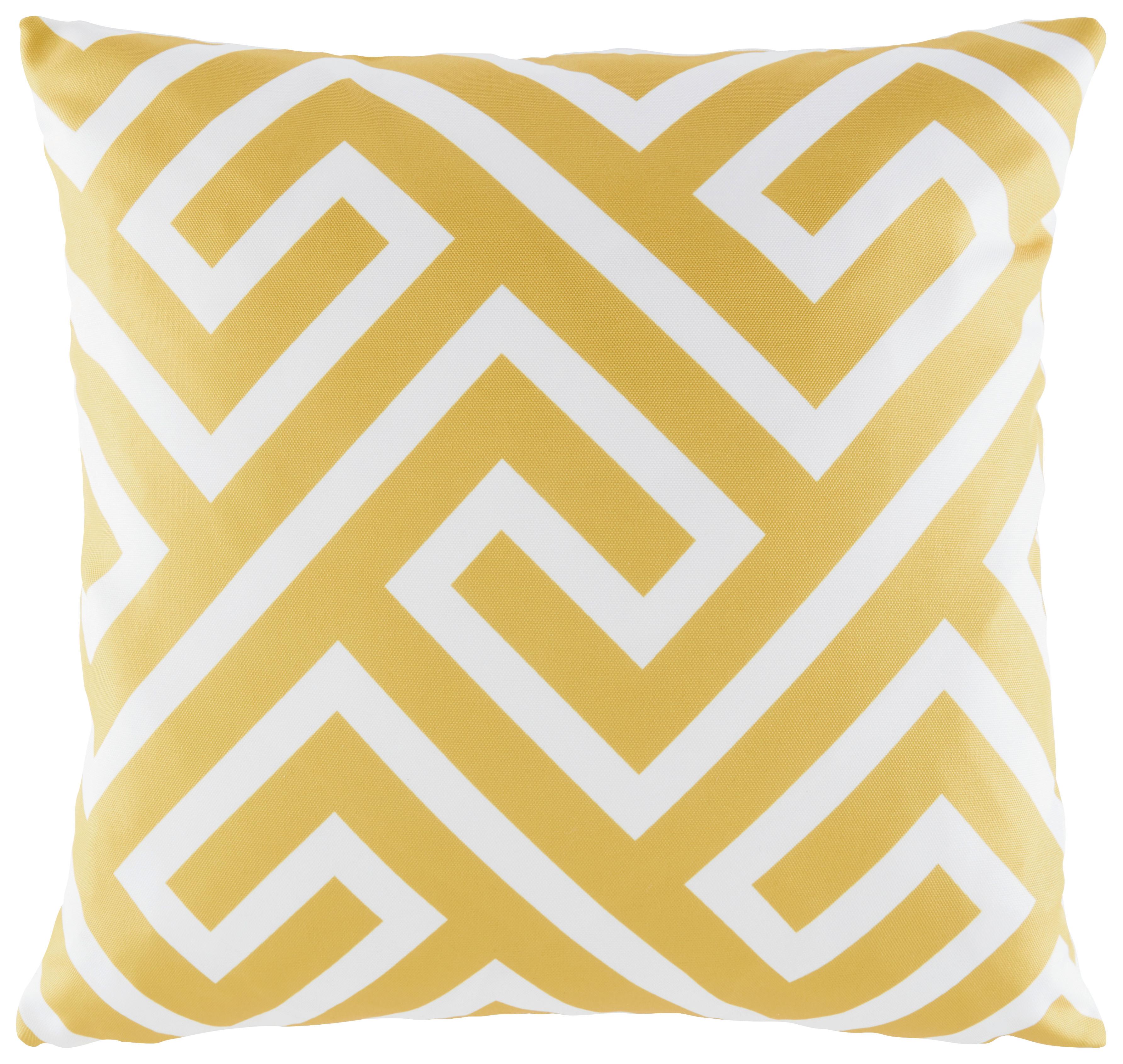 Loungekissen Rückenkissen Ibiza 45x45 cm Honig, Waschbar - Honig, MODERN, Textil (45/45cm) - Luca Bessoni
