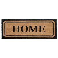 Kokosmatte Mix Mats Widehomeborder 27x70 - Hellbraun/Schwarz, Basics, Naturmaterialien (27/70cm) - Hanse Home