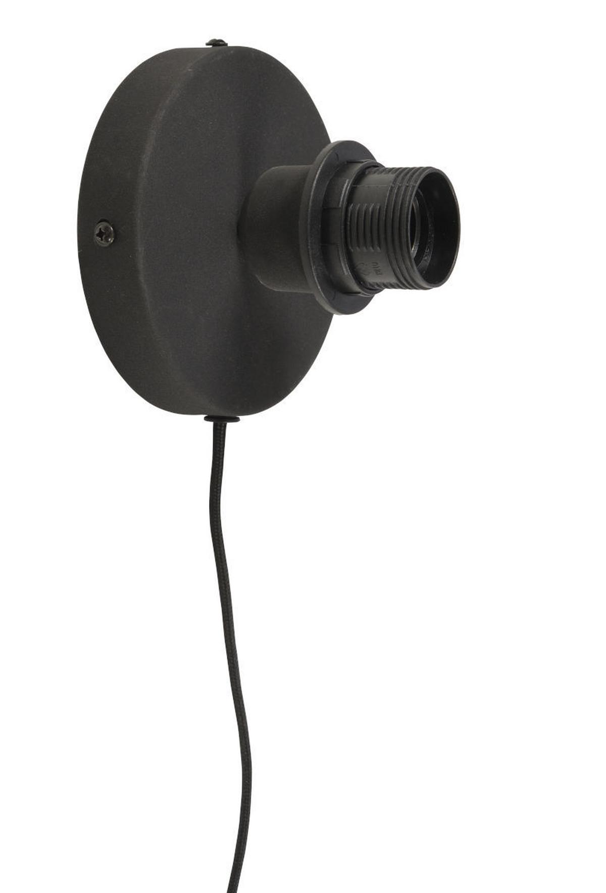 Wandleuchte Kalimanta 1-Flammig - Hellbraun/Schwarz, Natur, Naturmaterialien (87/20cm) - Good & Mojo