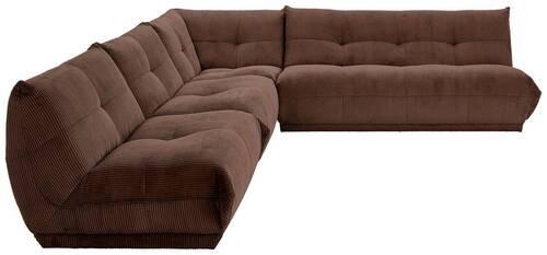 Ecksofa Giselle Braun - Braun, Trend, Textil (315/285cm) - Livetastic