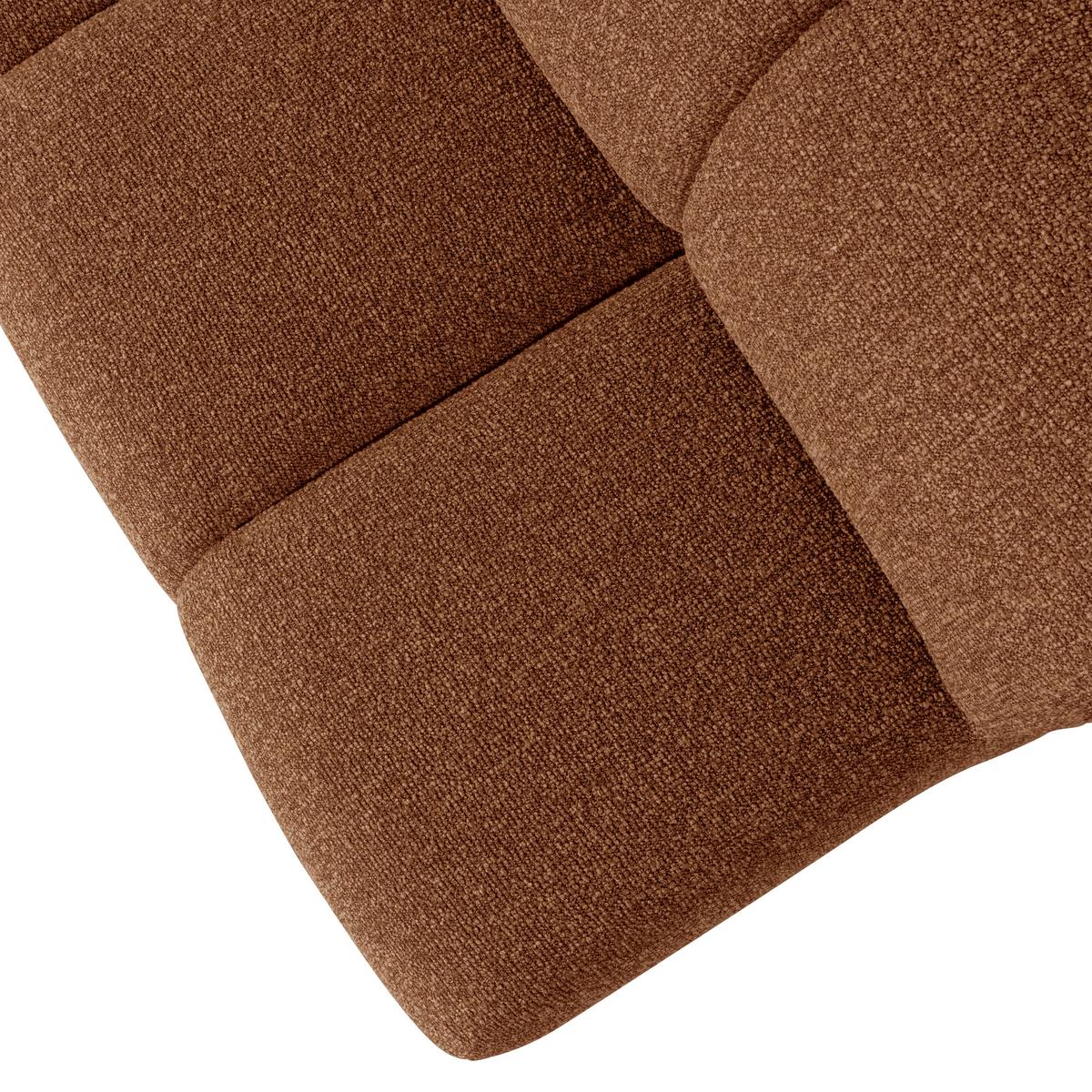 Sitzbank Mojo Rotbraun B: 164cm - Rotbraun/Schwarz, MODERN, Textil (164/83/73cm) - Livetastic