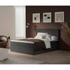 Boxbett Cordoba Dunkelgrau, Lf: 140x200 Cm - Dunkelgrau/Schwarz, Basics, Holz/Textil (140/200cm) - Livetastic
