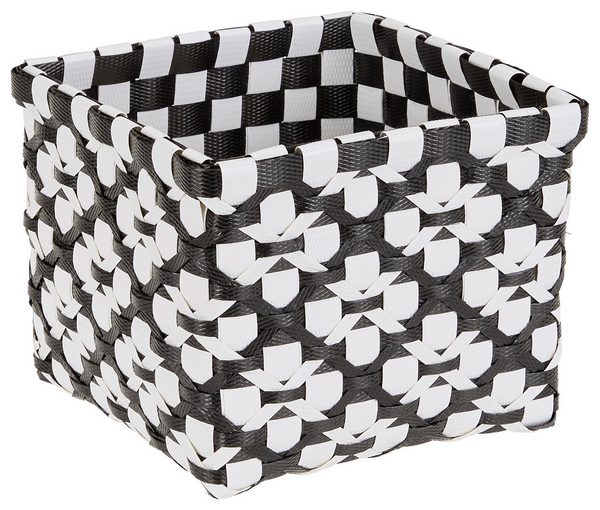 Quadratischer Aufbewahrungskorb in Schwarz kaufen