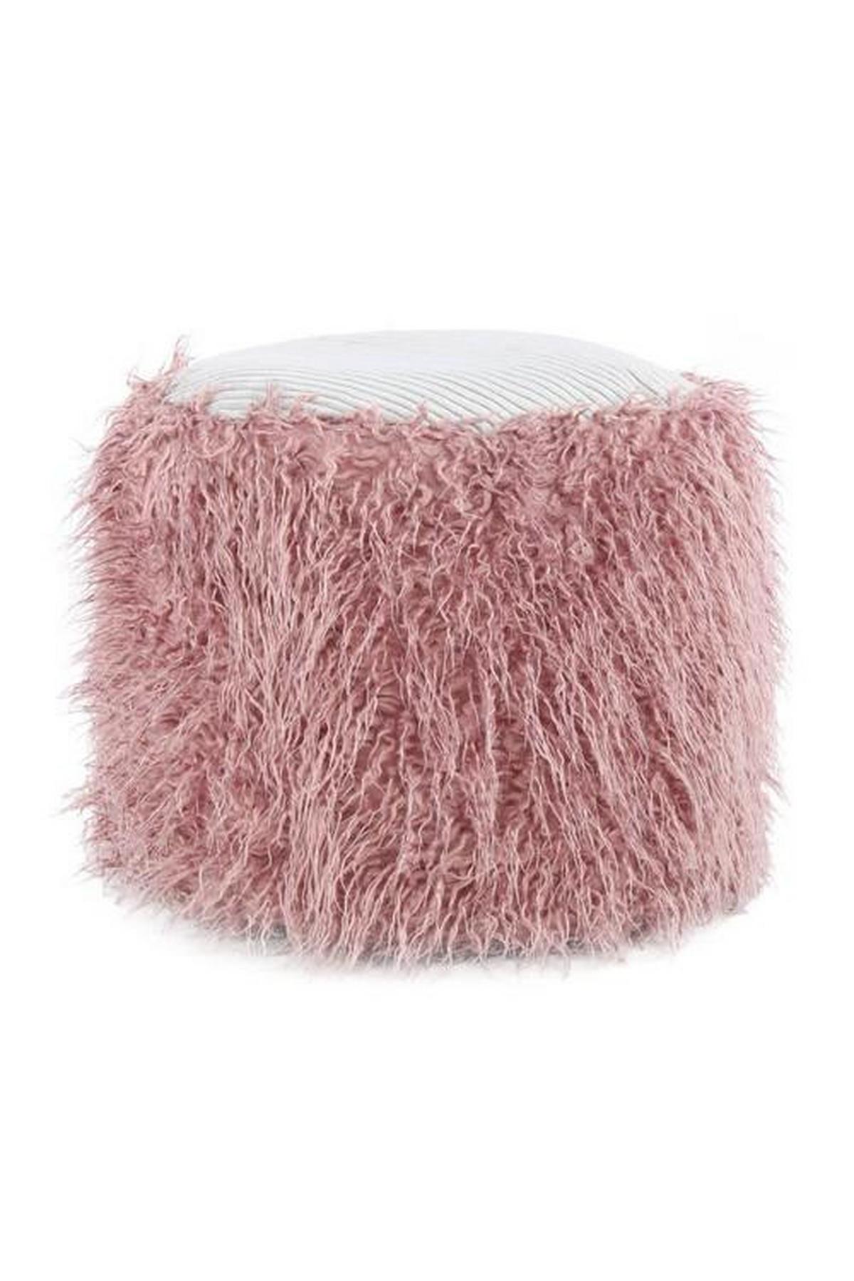 Pouf Kunststoff Rosa Dxh: 45x38 Cm - Rosa, Basics, Kunststoff (45/38/45cm) - Kayoom