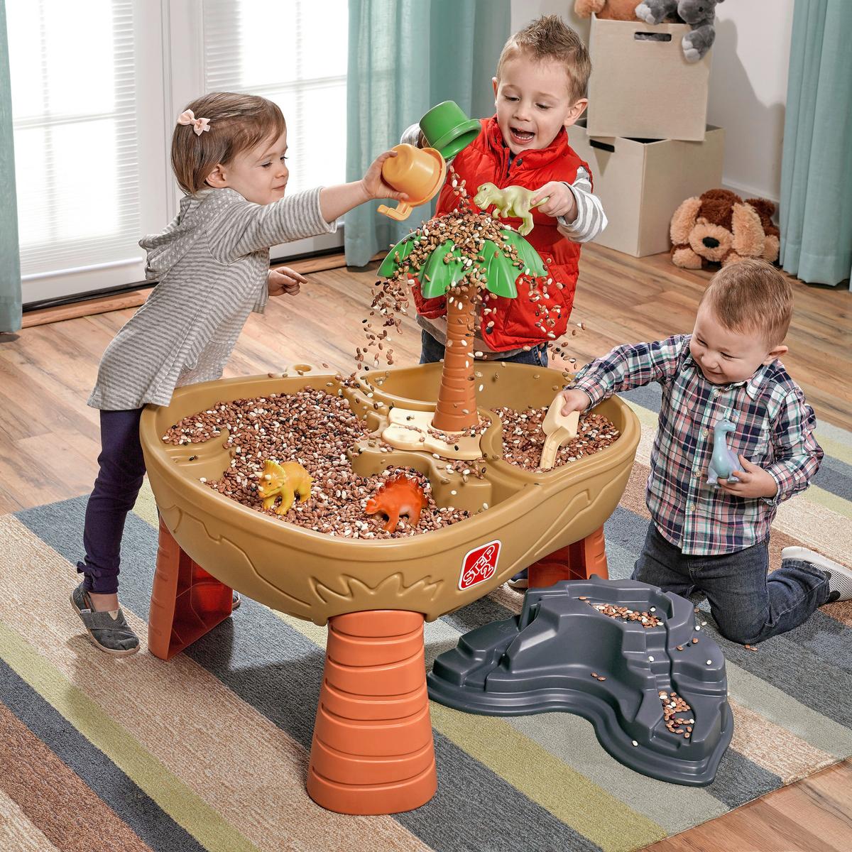Sand- Und Wassertisch 874599 - Braun/Orange, KONVENTIONELL, Kunststoff (74,93/76,2/83,8cm) - Ambia Garden