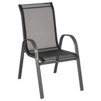 Gartensessel Alex - Anthrazit, MODERN, Textil/Metall (53/74/93cm) - Ondega