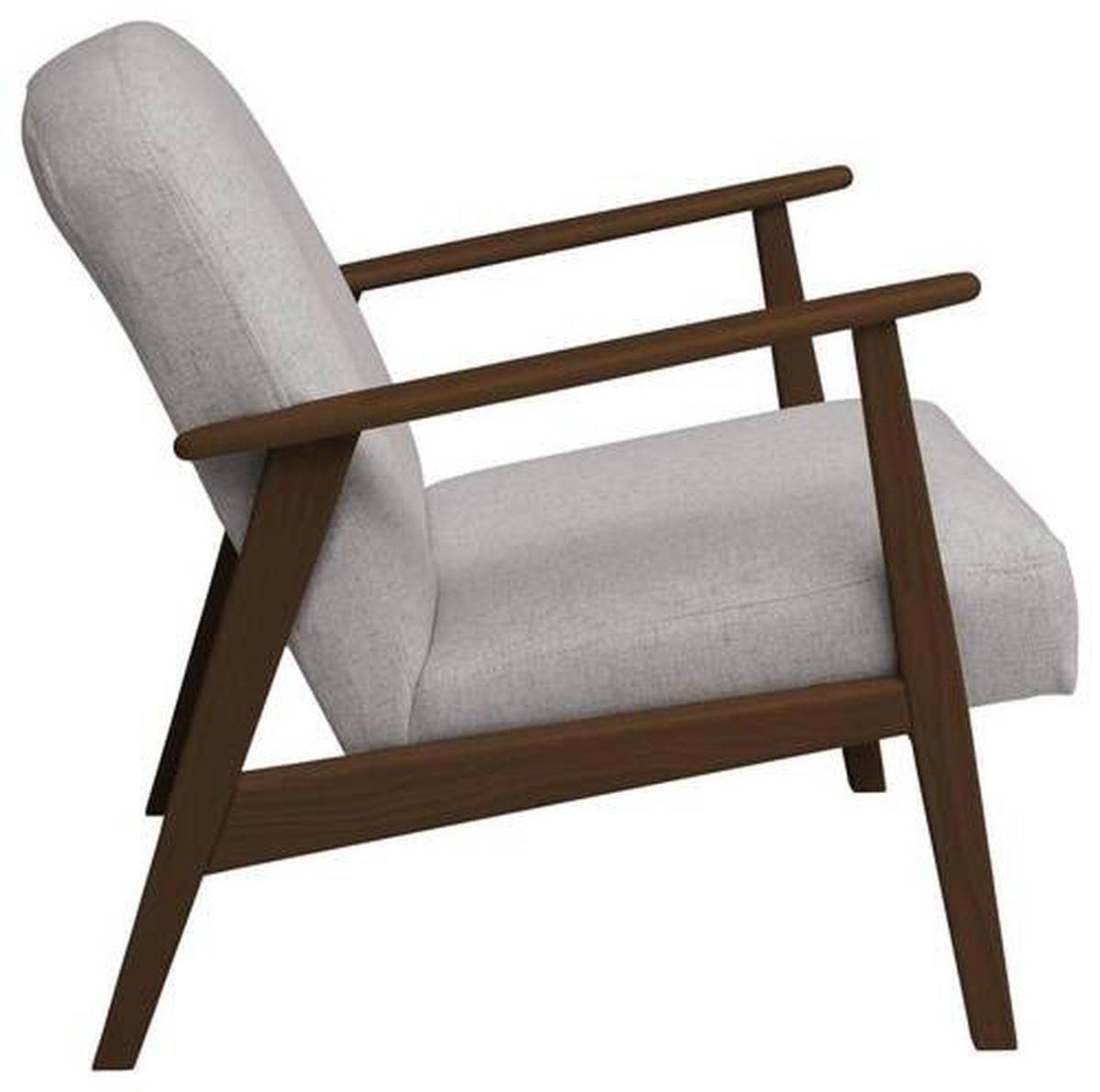 Sessel Retro - Dunkelbraun/Beige, Natur, Holz/Textil (63/78/78cm) - Livetastic